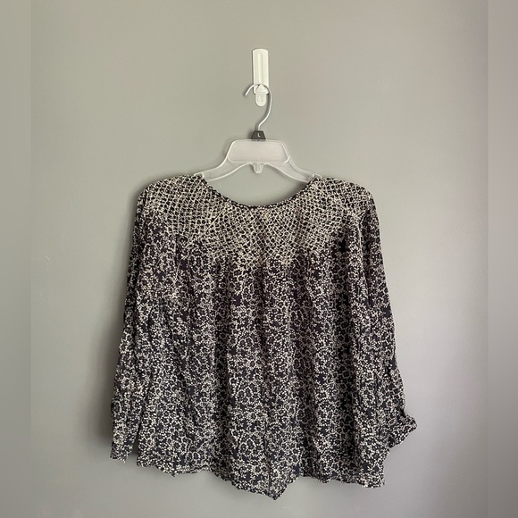 Ulla Johnson Smocked Silk Blouse Size 4 - Picture 2 of 5